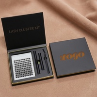 Kit de démarrage pour cils faits à la main pour débutants - Emballage OEM avec logo personnalisé, matériau PBT, 12 rangées, ensemble d'outils professionnels pour cils, vente en gros