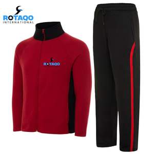 ชุดวอร์ม2ชิ้นสำหรับผู้ชายชุดออกกำลังกายแบบสวมหัวแขนยาวชุดออกกำลังกายแบบลำลองมีกระเป๋า - Product Image 1