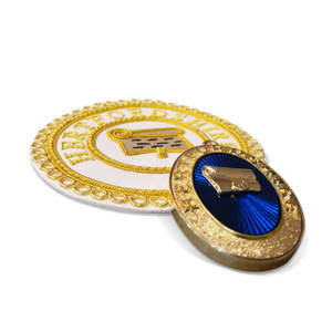 Masonic Regalia Provincial Dress Leather <b>Apron</b> Badge & Collar Jewel Everyday Use Oversleeve - Product Image 1