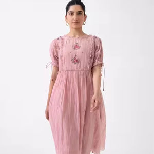 Nouvelle robe en coton à la mode indienne à la main élégante robe femmes fête porter boho robe de mariage personnalisé cadeau de mariée en vente. - Product Image 1