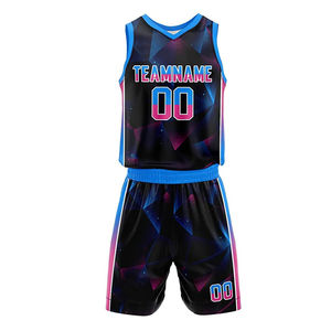 Ensemble de maillots de basket-ball sans manches à séchage rapide personnalisable pour hommes uniformes personnalisés imprimés d'été OEM de haute qualité et respirants - Product Image 2