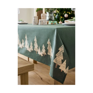 Wholesale Bulk Printed Customizable Promotional Classic Blue Floral Printed Cotton Linen <b>Tablecloth</b> <b>Square</b> Washable Home Use - Product Image 4