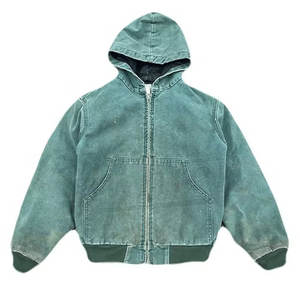 Sudadera con capucha de lavado ácido para mujer, ropa de calle informal, figuras de hombro caído, sudaderas transpirables ecológicas, tejido de algodón 100%, forro polar - Product Image 6