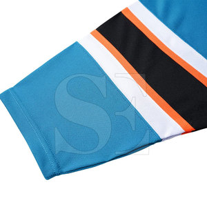 เสื้อกีฬาฮอกกี้น้ำแข็งผ้าโพลีเอสเตอร์ปักโลโก้ดีไซน์ฟรี - Product Image 6
