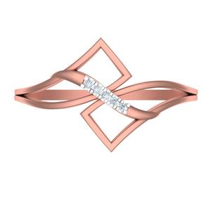 Anillo de compromiso de diamantes de oro rosa de 14 quilates de alta calidad superventas elegante diseño solitario certificado IGI para aniversario de bodas - Product Image 2