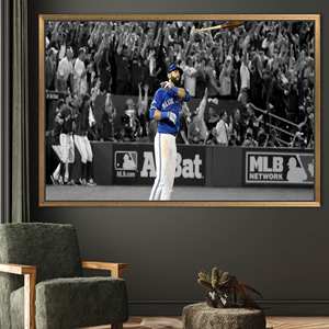 แรงบันดาลใจจากโฮเซ่ บาติสต้า: งานศิลปะพิมพ์บนผ้าใบสำหรับตกแต่งห้องแมนเคฟ,1P:กรอบสีทอง - Product Image 1