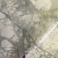 Papier de soie personnalisé avec estampage à chaud or rose métallisé pour emballage, papier de soie à motif marbré