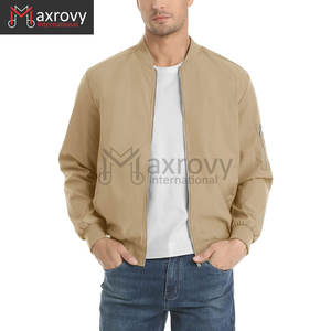 Bomber Jacket Veste décontractée coupe-vent Outwear Veste pour homme Coupe-vent léger avec 5 poches Streetwear Vêtements - Product Image 3