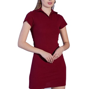 ผู้ผลิตชุดเดรสทรงเข้ารูปแขนสั้นแบบริบบิ้นสั่งทำพิเศษสำหรับมืออาชีพ รับผลิตภายใต้แบรนด์ของลูกค้า - Product Image 1