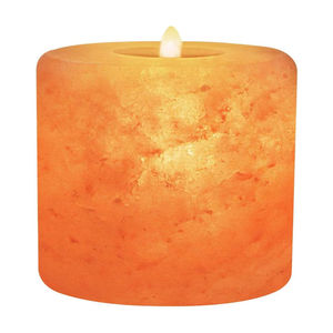 Lámpara de Sal Natural Tallada con Tema Floral, Ecológica, de Material Orgánico, con Tres Orificios, Venta al Por Mayor de Calidad Premium - Product Image 3