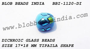 Cuentas de vidrio dicroico Cuentas de vidrio decorativas para joyería única Cuentas de vidrio de Murano hechas a mano de La India - Product Image 4