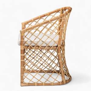 High Quality Natural <b>Rattan</b> <b>Chair</b> Lounge <b>Chair</b> Modern Design Outdoor a Living Room Bedroom Restaurant Use - Product Image 2