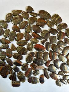 AAA Grade 100% Fer Naturel Oeil de Tigre Pierres Précieuses Cabochon Mix Forme Personnalisé Pierres Lâches pour la Fabrication de Bijoux-Trimurti Gemmes Troisième - Product Image 3