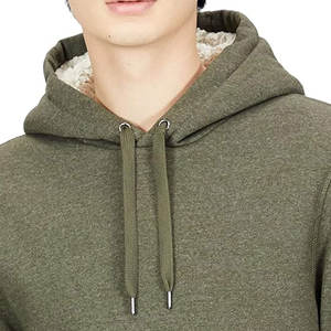 500 Gsm Bulk Blank French Terry Heavyweight Hoodie 100% algodón hombres sin cuerdas regular Fit Hoodie para la venta - Product Image 6
