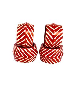 Rond de serviette en résine orange et blanche Design papillon de luxe pour les fêtes de mariage et de Noël pour la table à manger en métal et en bois - Product Image 5