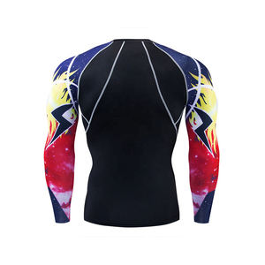 2023 Rash Guard à manches longues pour hommes sublimés personnalisés Meilleure vente Services OEM simples disponibles - Product Image 3