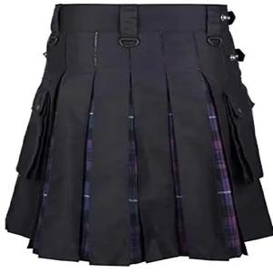 Vêtement unique de la meilleure qualité, kilt écossais jaune et noir de 8 yards, tartan royal Stewart, logo personnalisé, vêtements de mode pour hommes - Product Image 6