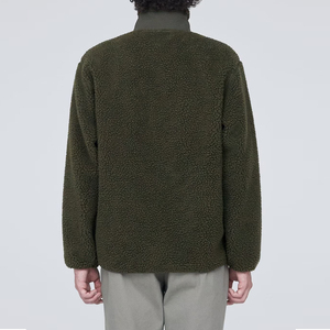 Chaqueta de Forro Polar Sherpa Extra Grande con Capucha y Logotipo Personalizado para Hombre, Camuflaje en la Parte Delantera, Material Transpirable y Cómodo, Color Sólido - Product Image 4