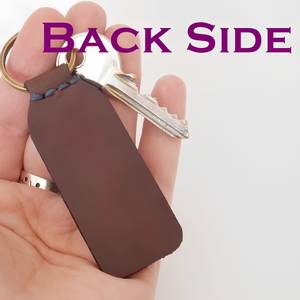 Llavero Infinito de Cuero Vintage Personalizado y Duradero con Símbolo de Eternidad, Regalo de Aniversario, Grabado con Iniciales en Relieve - Product Image 3