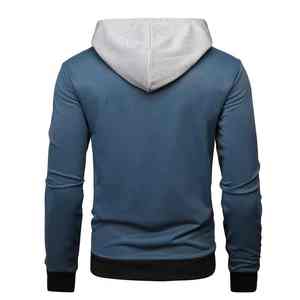Dernier design, sweat-shirt lourd, sweat-shirts personnalisés, unisexe, coton, streetwear, sweat-shirt oversize vierge, sweat-shirt en fourrure pour homme, couleur bleue - Product Image 3