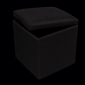 Hua Cheng <b>Storage</b> Ottoman Fabric Upholstered Modern Design Living Room Furniture Footrest Extra <b>Seat</b> Home Stool - Product Image 3
