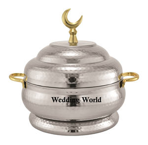 Marmite en bois nacre de qualité supérieure, fait main, casserole classique élégante, nouveau réchaud à nourriture en métal - Product Image 2