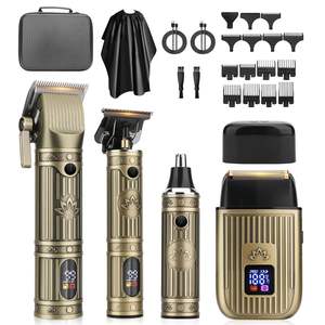 Cortadora de Pelo Profesional Inalámbrica 4 en 1 con Pantalla LED, Juego de Recortadora para Hombre, Cuchillas de Acero Inoxidable, IPX7, 2500 mAh, para Afeitar - Product Image 2