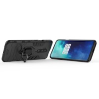 Coque de protection antichoc en PC et TPU avec anneau support pour téléphones OnePlus 11, 10, 7, 7T, 8, 8T Pro, 9R, Nord, N10, N100