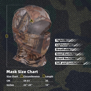 Balaclavas unisexes de haute qualité pour l'été, en différentes tailles, style unique, dernière collection, balaclavas pour la course à pied, la randonnée - Product Image 2