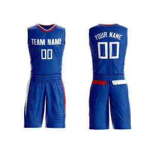 Venta al por mayor personalizado impreso 100% tela de malla baloncesto Jersey transpirable equipo número logotipo uniforme - Product Image 1