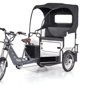 Tricycle à passagers à cadre en aluminium alimenté par l'énergie solaire - Transport urbain confortable et écologique - Product Image 1