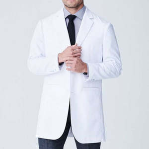 Ventes en gros de blouses de laboratoire unisexes pour médecins, blouses d'hôpital, tricotées, 100% coton, respirantes et confortables - Product Image 1