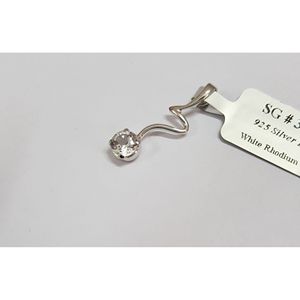 Handmade 925 Sterling Silver <b>Pendant</b> with Natural White Topaz <b>Emerald</b> Cut Charm for Women Shah Gems - Product Image 2