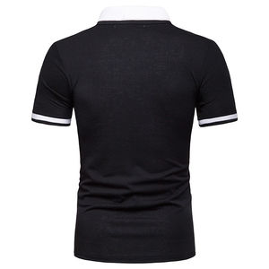 Polos de golf à séchage rapide imprimés avec logo personnalisé avec broderie Chemises polo à col en polyester uni T-shirts pour hommes - Product Image 5