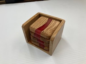 Handcrafted Epoxy Resin and Stone Coasters with <b>Glitter</b>, Customizable Decorative <b>Drink</b> Pads <b>for</b> Parties and Special Occasions - Product Image 2