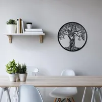 Arte Metálico de Pared Premium, Decoración Moderna y Elegante para el Hogar, Sala de Estar, Dormitorio, Oficina, Elegante Decoración Colgante Enmarcada Hecha a Mano