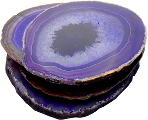L'usine fournit des accessoires de vaisselle Dessous de verre en agate avec tranche d'agate plaquée or au prix de gros avec une qualité supérieure - Product Image 4
