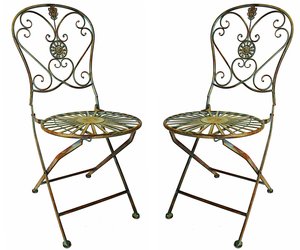 Bộ Bàn Ăn Ngoài Trời Gấp Gọn Kiểu Cổ Điển Bộ Bàn Ăn Bằng Kim Loại Gấp Gọn Cho Sân Trong - Product Image 2