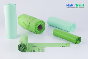 13 gallon ASTM D6400 Certified <b>Compostable</b> Trash <b>Bags</b> Completely Biodegradable Organic Waste <b>Bags</b> for Domestic and Kitchen Use - Product Image 3