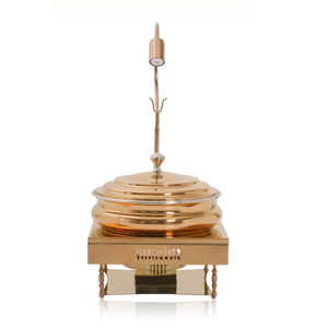 Calentador de Platos Eléctrico de Lujo, Tipo Chafing Dish Dorado, para Hotel, Juego Profesional, Tamaño Personalizado, Decoración para el Hogar, Iluminación - Product Image 3