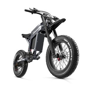 Vélo à neige électrique, pneus larges de 20 pouces, moteur central de 1500 W, batterie au lithium 48 V, double suspension, frein à disque hydraulique, écran numérique - Product Image 5