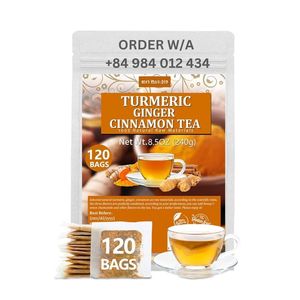100% Tisane Vietnam Meilleure Vente Curcuma, Gingembre, Mélange De Cannelle Sachets De Thé Thé Ingrédients Fournisseur OEM/ODM - Product Image 1