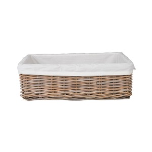 Cesta rectangular rústica de ratán, cesta de almacenamiento hecha a mano, venta al por mayor, ecológica, hecha en Vietnam - Product Image 4
