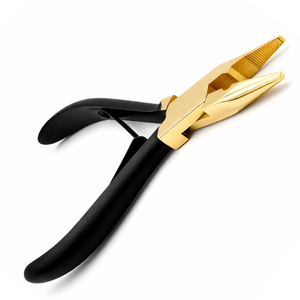 Pinzas para Extensiones de Cabello, Herramienta de Anillo Micro Nano, Herramienta de Prensado y Extracción, Agarre Antideslizante, Herramienta Profesional para Salón de Belleza - Product Image 2