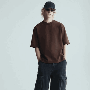 Camisetas gráficas personalizadas para hombre, ropa informal de algodón 100% de gran tamaño de peso pesado de alta calidad, Camiseta extragrande de talla grande con hombros caídos - Product Image 4