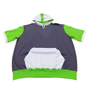 Sudadera con Capucha para Hombre, Estilo Urbano, Tejido de Algodón Combinado, Diseño con Bordado y Apliques, Logotipo Personalizado, Transpirable - Product Image 1