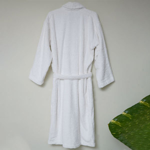 Nouveauté Vente en gros Peignoir thermique sexy pour adultes en tissu éponge gaufré respirant uni sans manches 100% coton - Product Image 3