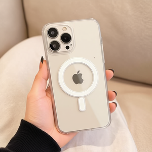 Étui de protection transparent magnétique anti-chute en TPU+PC pour iPhone 17 Pro - Product Image 2