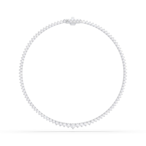 Collar de graduación de 18 pulgadas con diamante redondo cultivado en laboratorio de 10,00 quilates, hecho en oro sólido de 10K, 14K, 18K - Product Image 3