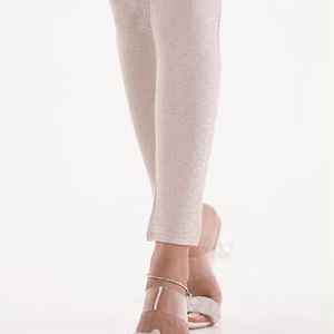 Customized 100% Cotton Women's <b>Leggings</b> Heavyweight 220 GSM Mid Skinny Casual <b>Summer</b> Style Made Bangladesh Featuring Brand Logo - Product Image 1